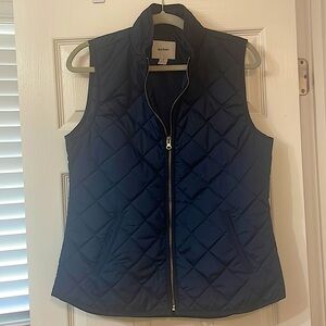Old Navy Women’s Quilted Vest M Navy